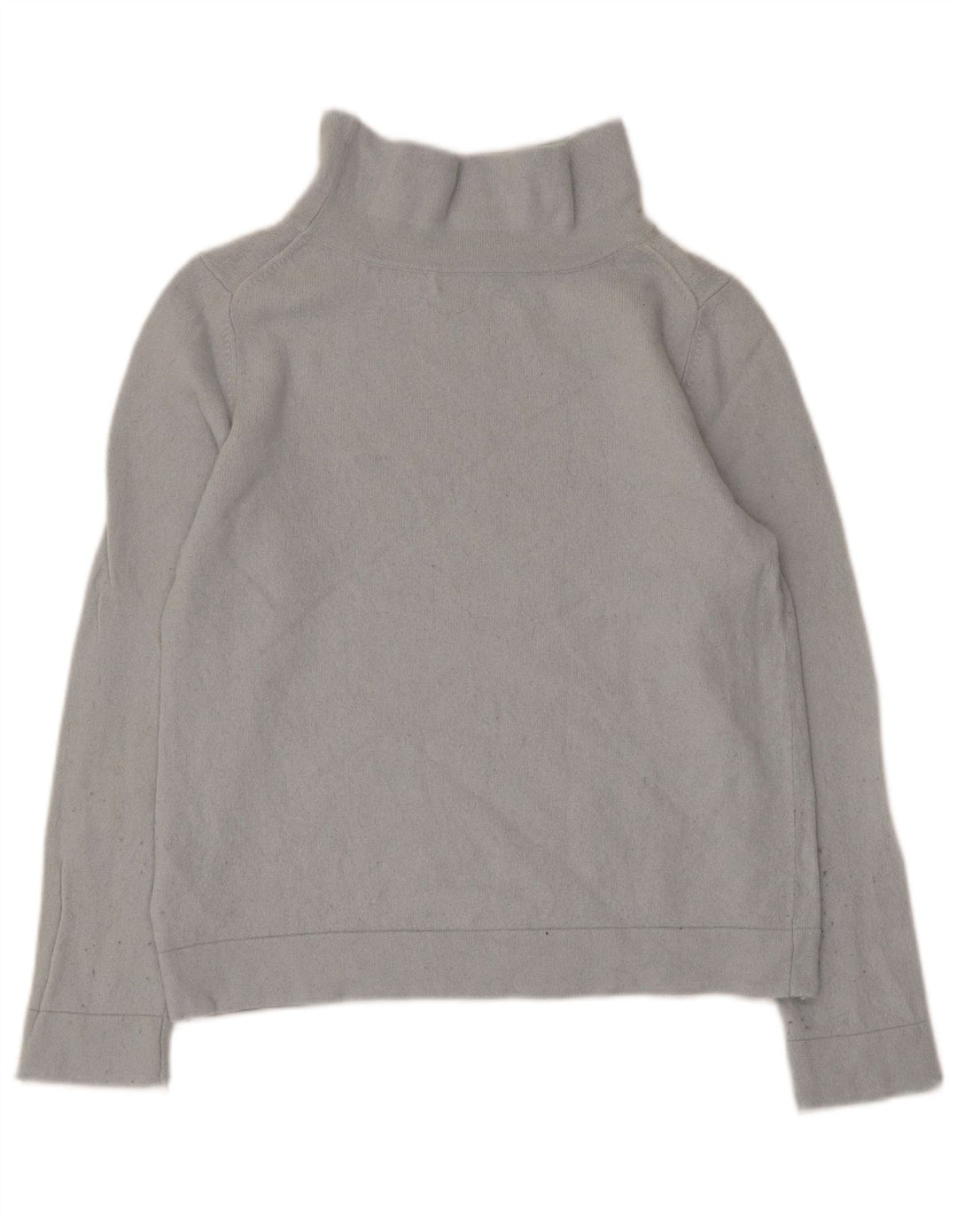 Maglione maglione a collo alto da donna Hobbs UK 14 grande lana grigia