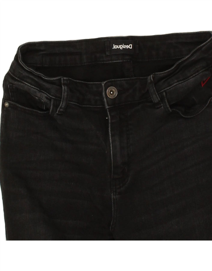 DESIGUAL Womens Slim Jeans W26 L26  Black Vintage Desigual and Second-Hand Desigual from Messina Hembry 