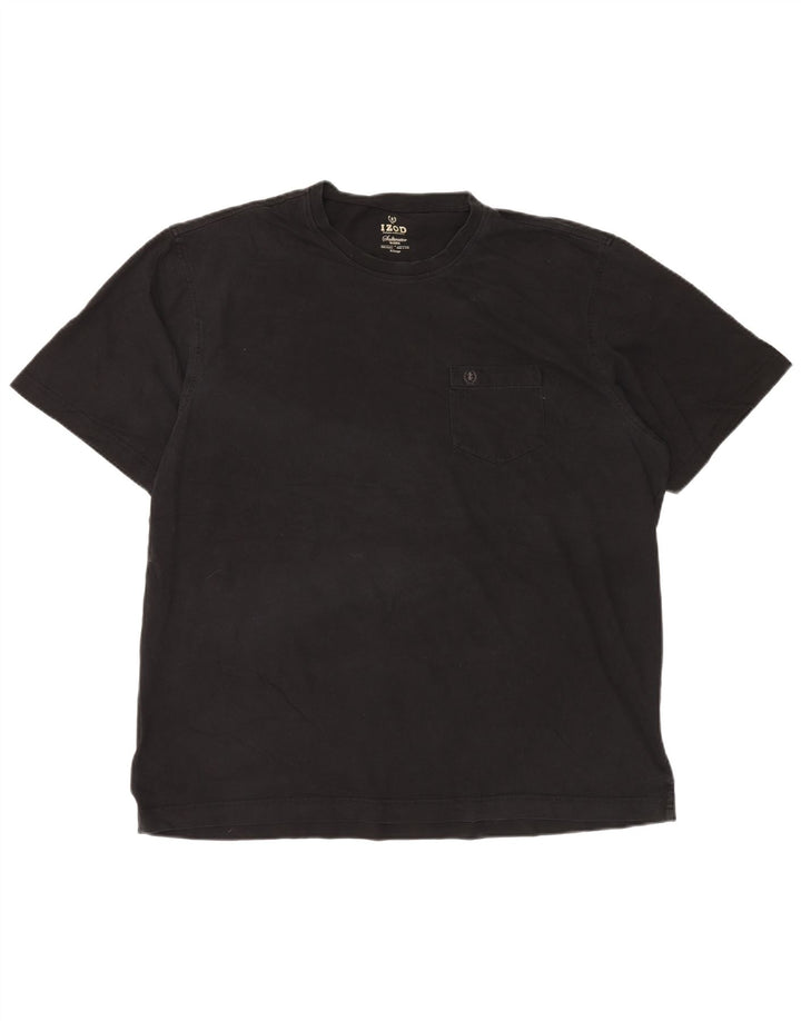 T-shirt da uomo Izod Top XL in cotone nero