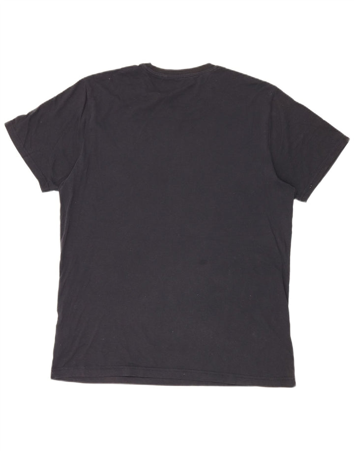 T-shirt grafica da uomo Penguin Top XL in cotone nero