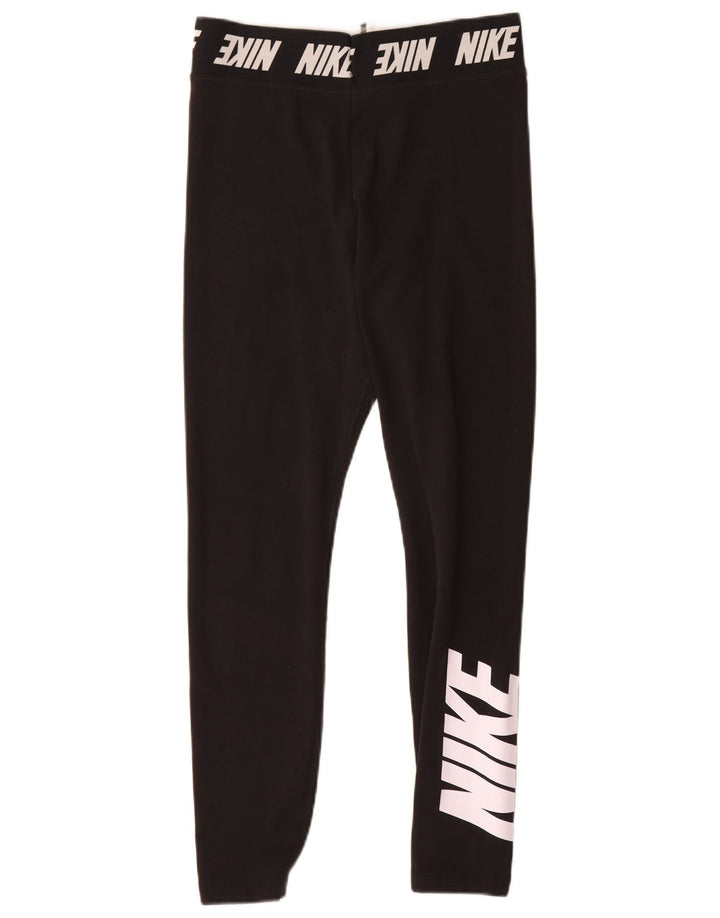 Leggings grafici da donna Nike UK 12 cotone medio nero