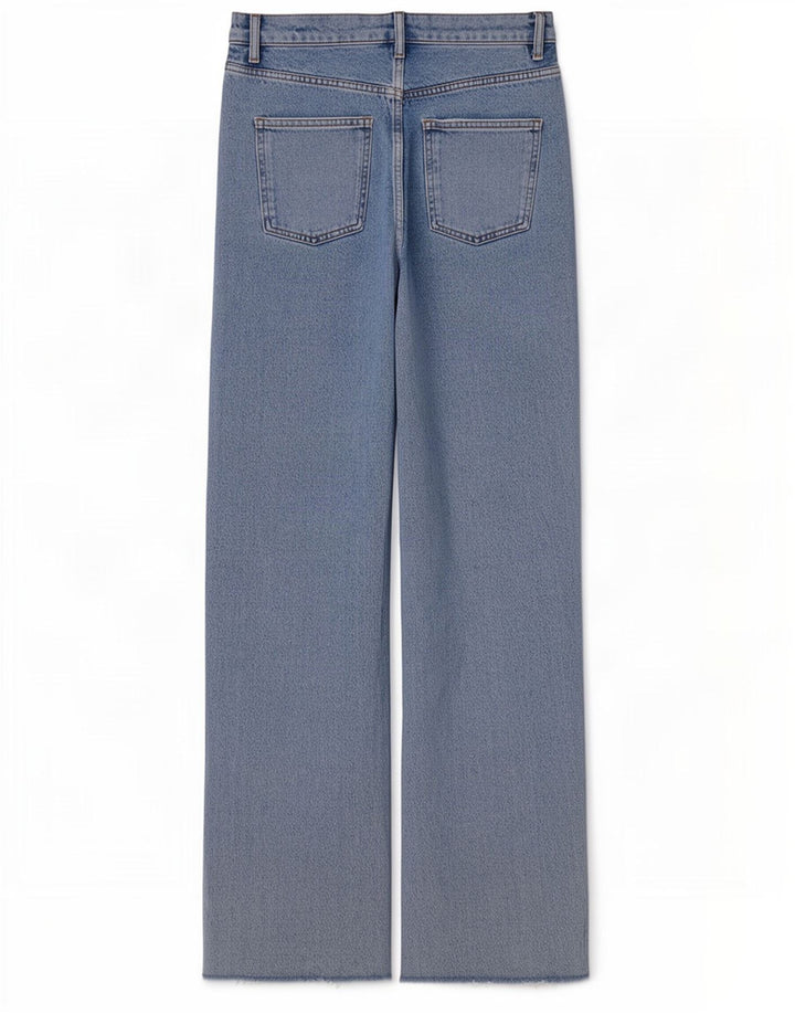 Jeans dritti da donna Zara EU 38 Small W28 L34 Blu
