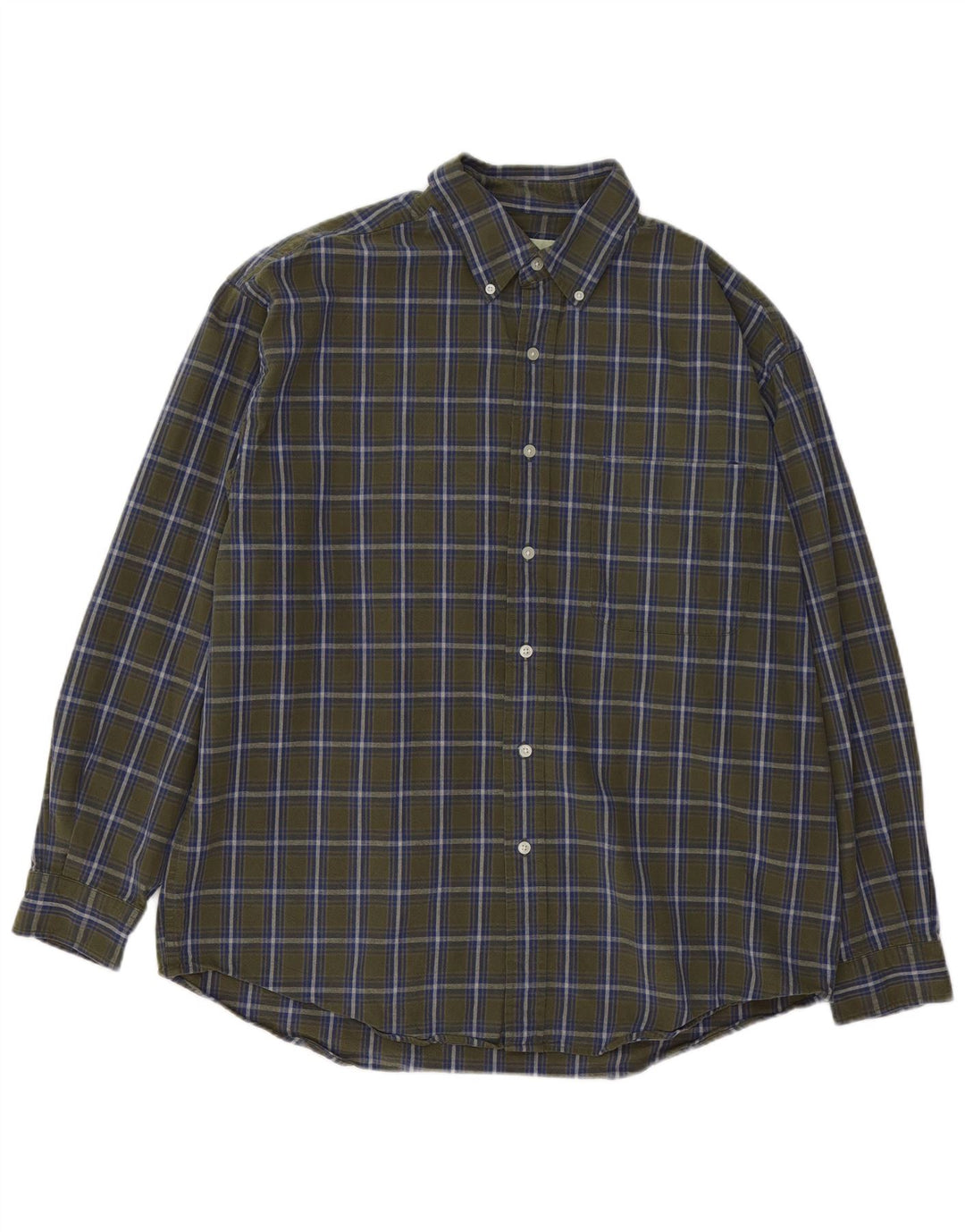 Eddie Bauer Camicia da uomo in flanella dalla vestibilità regolare, grande cotone a quadri kaki