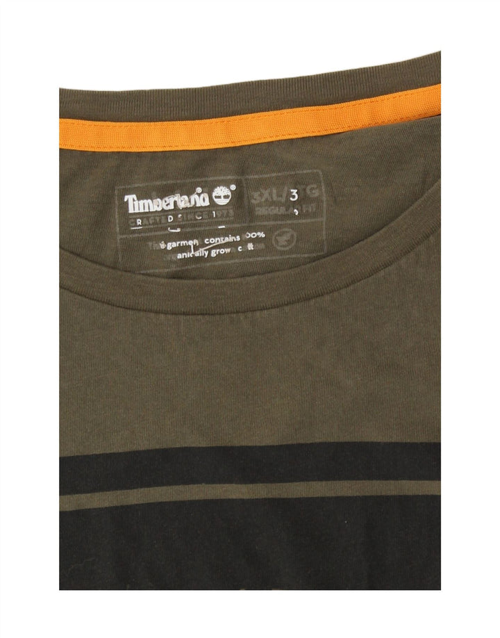T-shirt grafica da uomo con vestibilità regolare Timberland Top 3XL Cachi