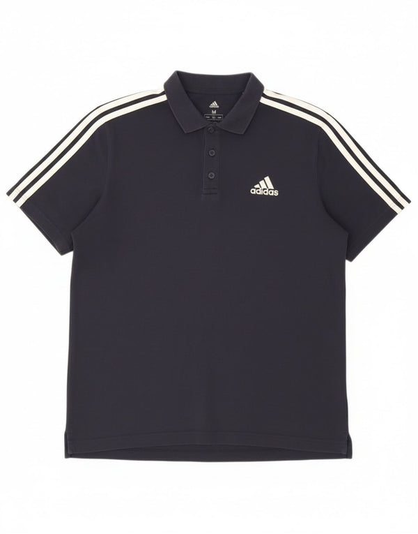 Polo Adidas da uomo media in cotone blu navy
