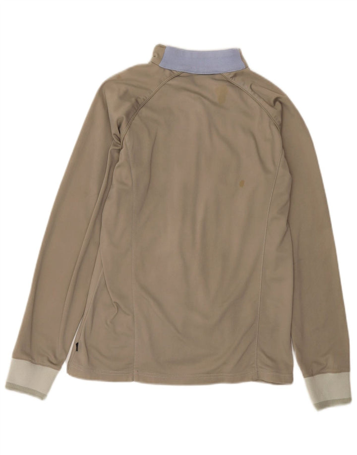 Giacca da tuta da donna Asics UK 14 Medium Khaki Poliammide