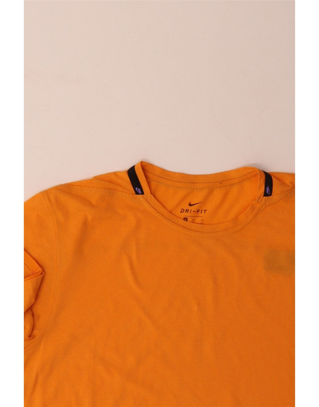 T-shirt NIKE da uomo Dri Fit Top in cotone arancione medio