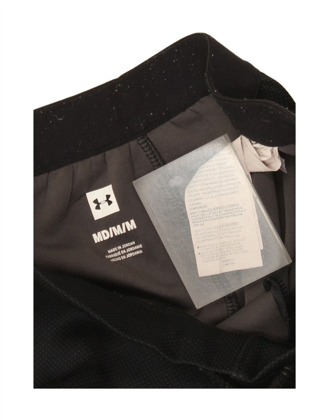 Pantaloni da tuta da uomo Under Armour da jogging medio poliestere nero