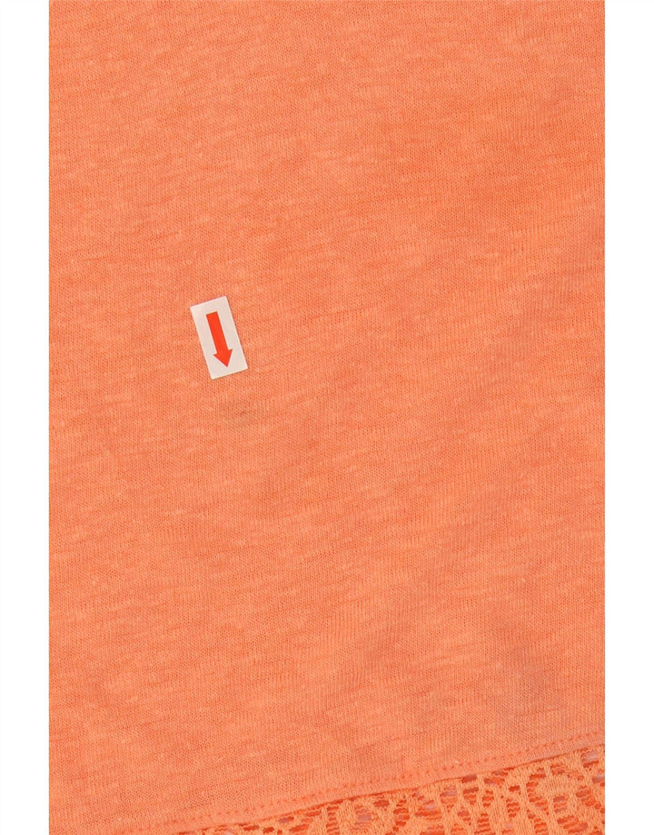 T-shirt corta oversize da donna Marks & Spencer Top UK 10 piccola arancione