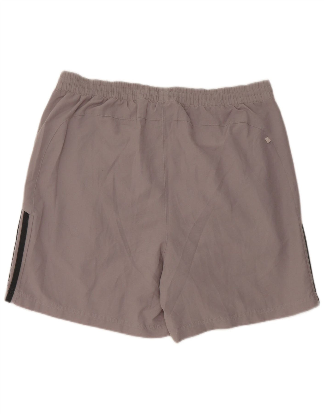 Pantaloncini sportivi Adidas da uomo in poliestere grigio medio