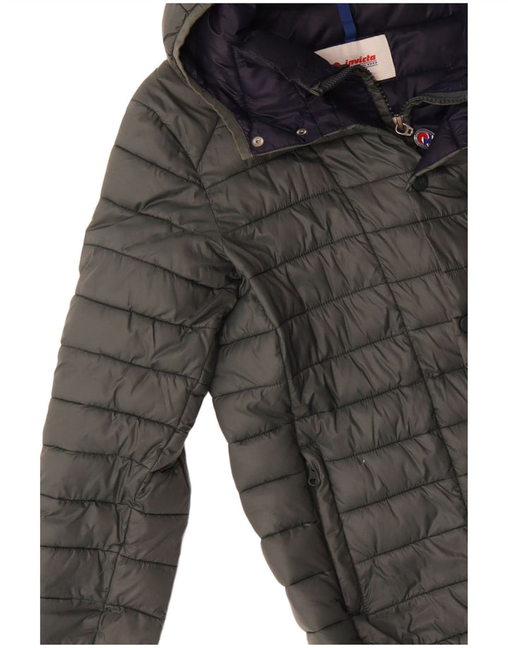 Giacca imbottita con cappuccio da uomo Invicta UK 36 Small Khaki Poliammide