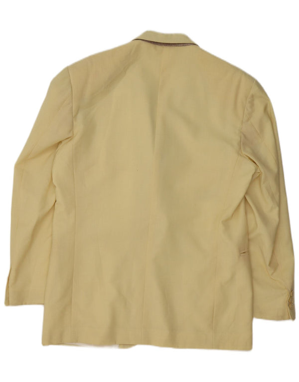 Giacca Blazer da Uomo a 2 Bottoni Renato Balestra IT 50 Large in Lana Gialla