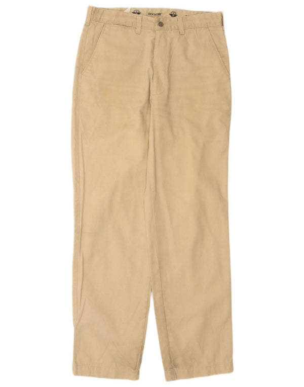 DOCKERS Pantaloni chino dritti da uomo W30 L31 Beige