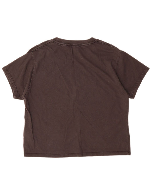 T-shirt grafica oversize da donna LEVI'S UK 6 XS cotone nero