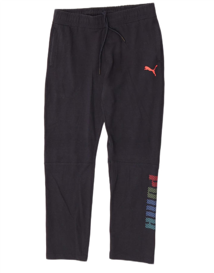 Pantaloni da tuta grafica da uomo Puma XL in cotone nero