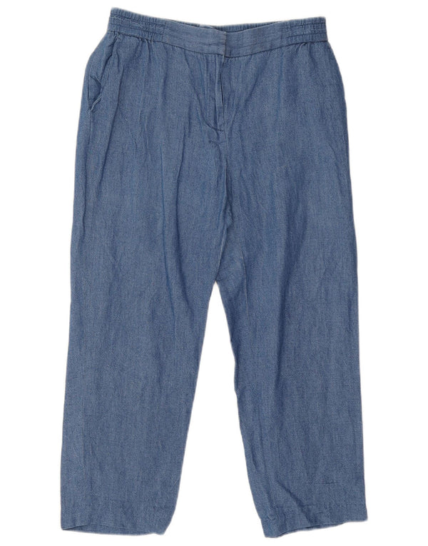 Pantaloni chino affusolati da donna Massimo Dutti EU 38 Small W28 L22 Blu