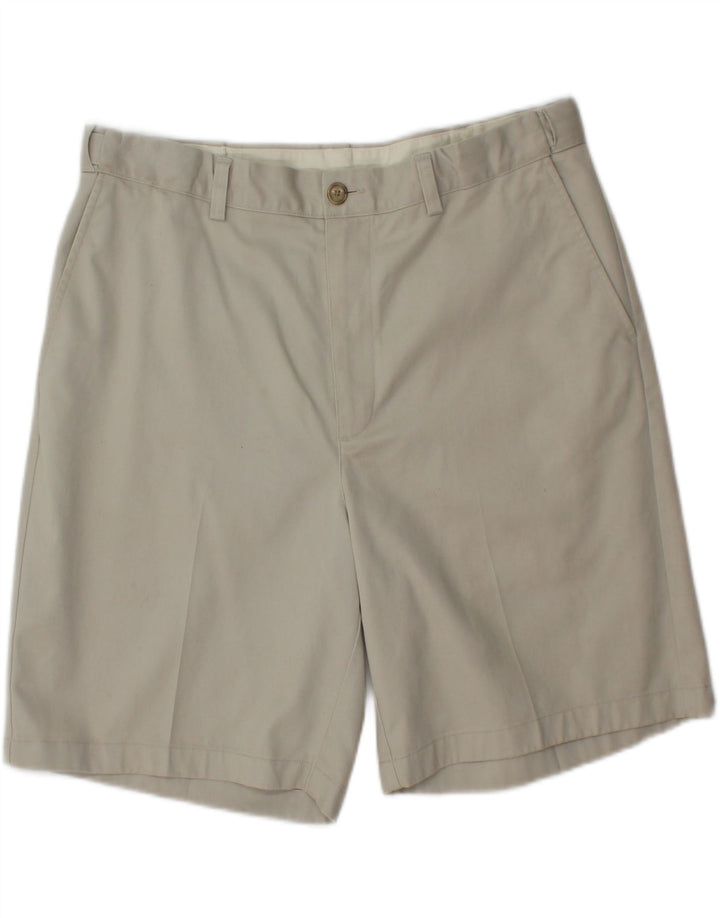 L.L.BEAN Mens Chino Shorts W34 Large Grey Cotton Vintage L.L.Bean and Second-Hand L.L.Bean from Messina Hembry 
