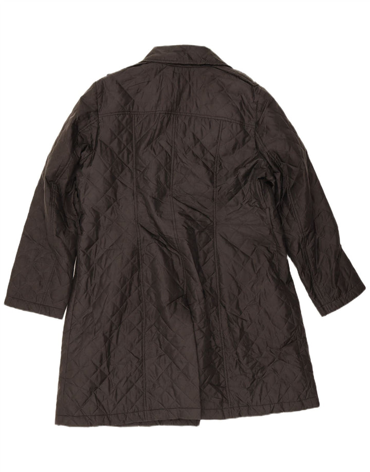 Soprabito trapuntato da donna Marks & Spencer UK 18 XL poliestere nero