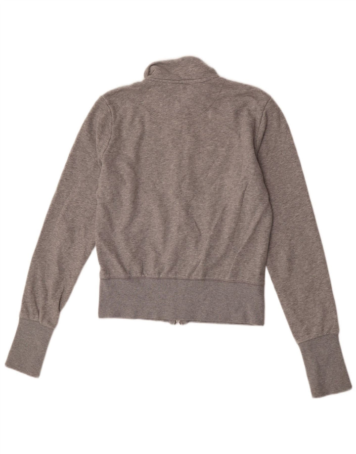 Giacca da tuta da donna Nike UK 10/12 Cotone chiazzato grigio medio