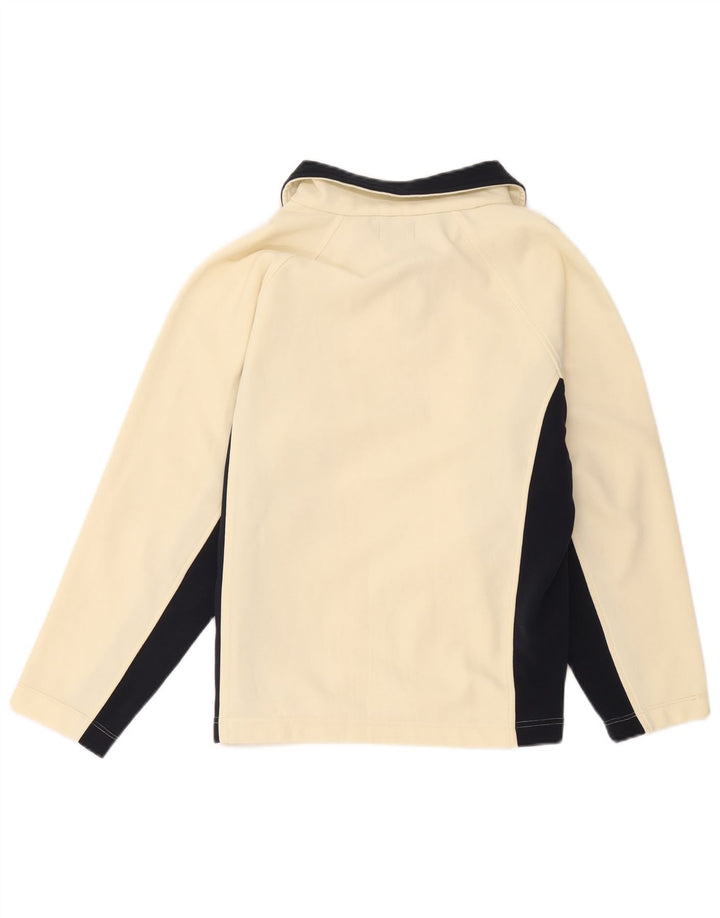 Giacca da tuta da donna Kappa UK 18 XL Poliestere color block bianco sporco