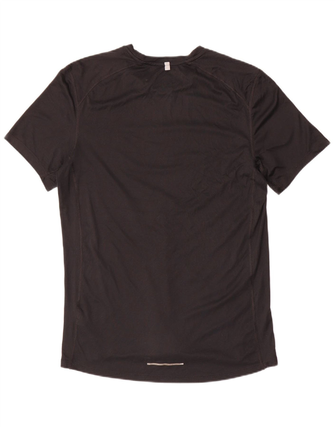 T-shirt Nike da uomo Dri Fit, top in poliestere nero medio