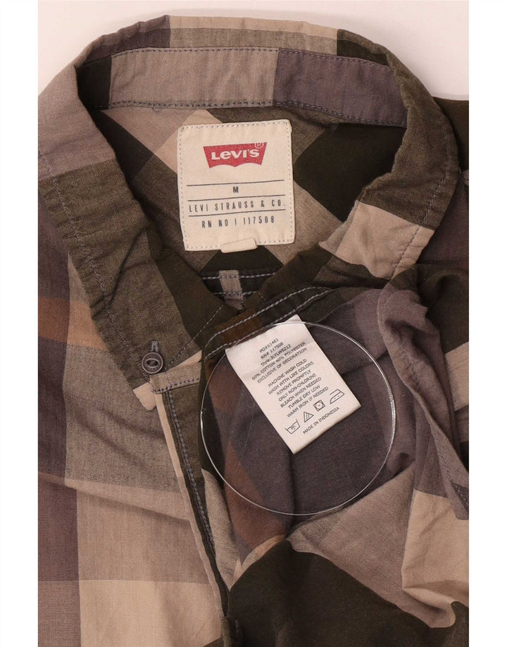 Camicia da uomo Levi's UK 14 Cotone a quadri multicolore medio