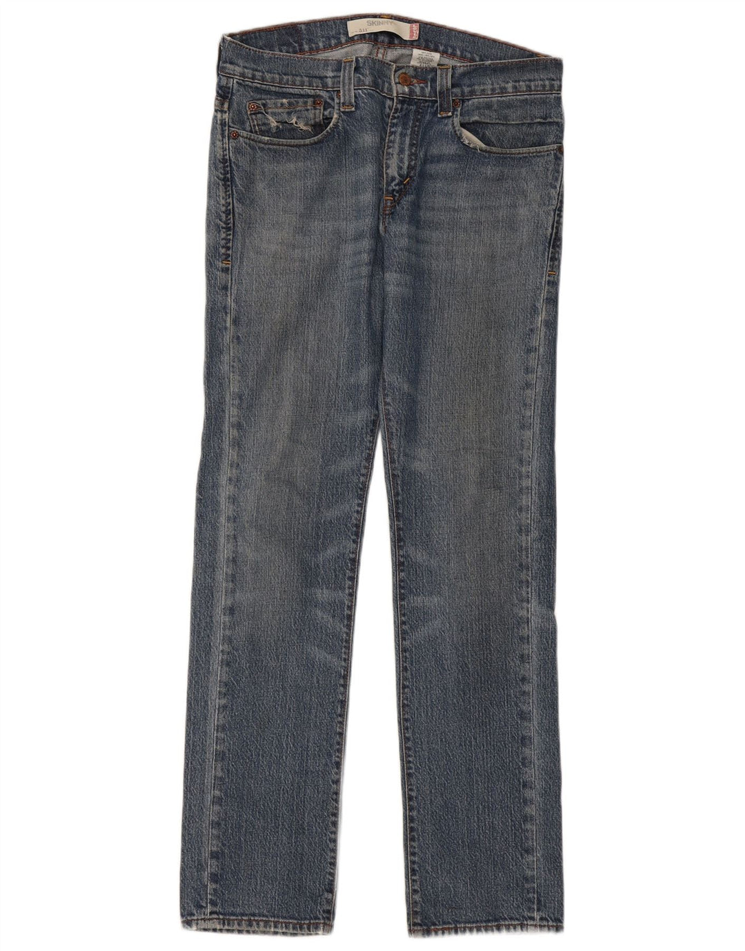 LEVI'S Mens 511 Skinny Jeans W33 L32  Blue Cotton