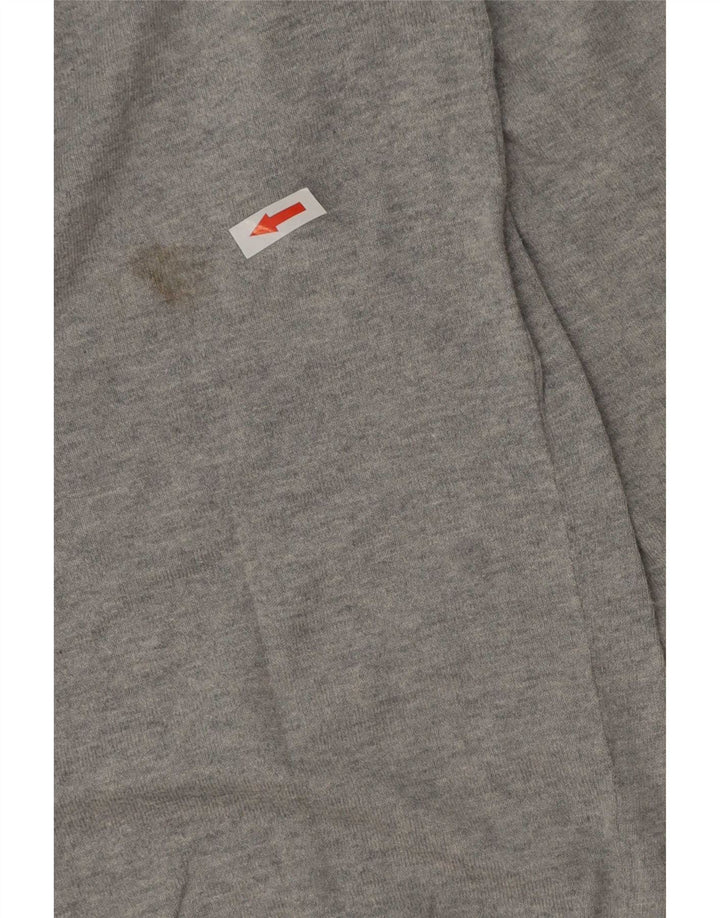 Massimo Dutti Maglione da uomo con collo a bottoni, grande cotone chiazzato grigio