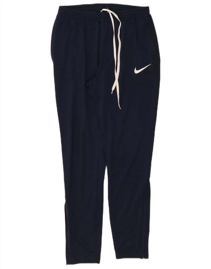 Pantaloni Tuta Nike Uomo Dri Fit Taglia Media Blu Navy Poliestere