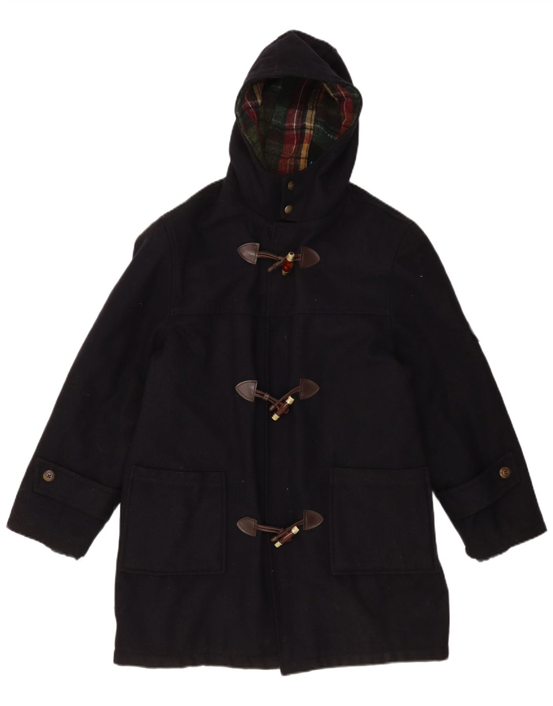 Montgomery con cappuccio da uomo vintage UK 36 piccolo blu navy