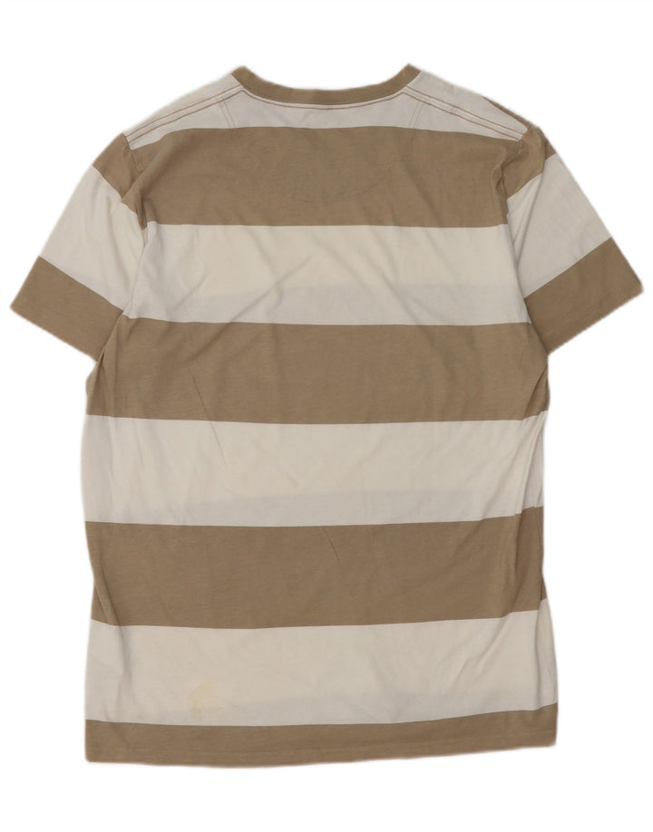 T-shirt da uomo Hollister Top in cotone a righe marrone medio