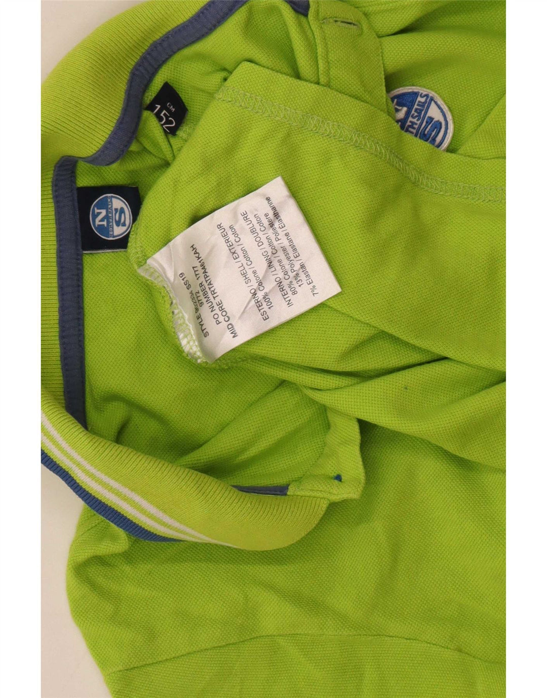 Polo North Sails da bambino 11-12 anni in cotone verde