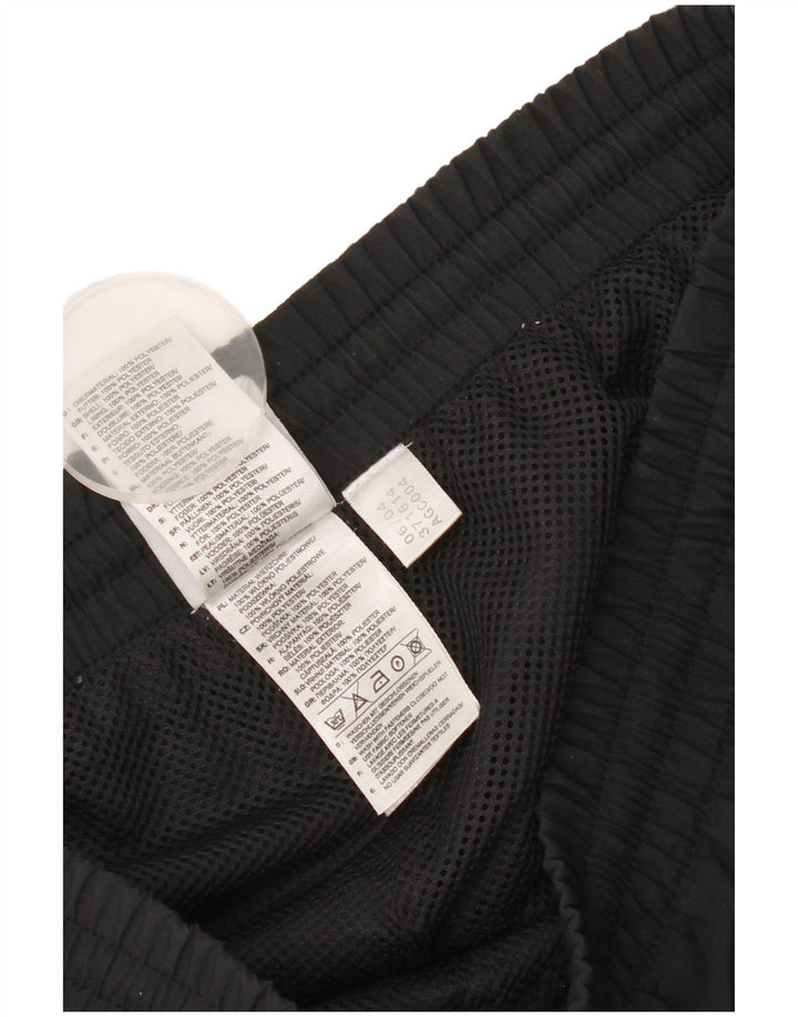 Pantaloni da tuta da uomo Adidas Large neri in poliestere