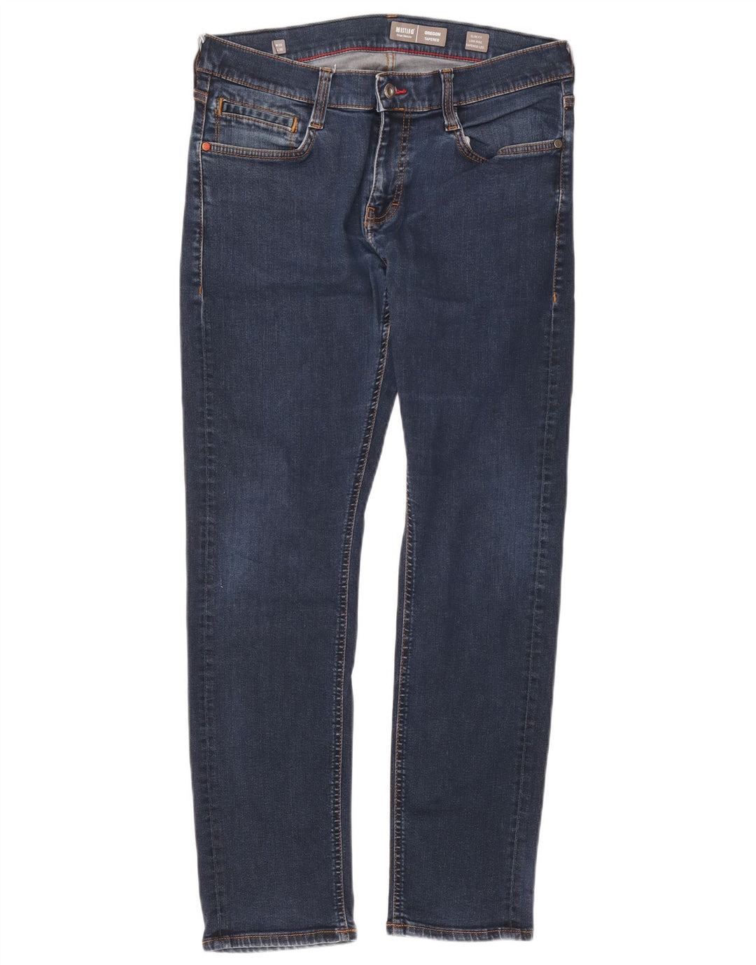 Jeans Mustang da uomo Oregon Bootcut slim fit affusolati W33 L32 Blu Navy