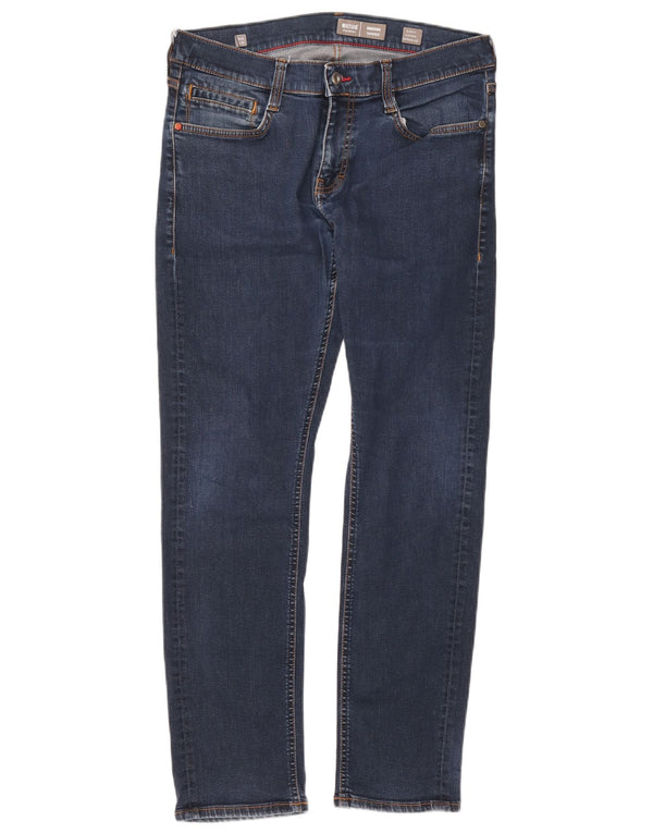 Jeans Mustang da uomo Oregon Bootcut slim fit affusolati W33 L32 Blu Navy