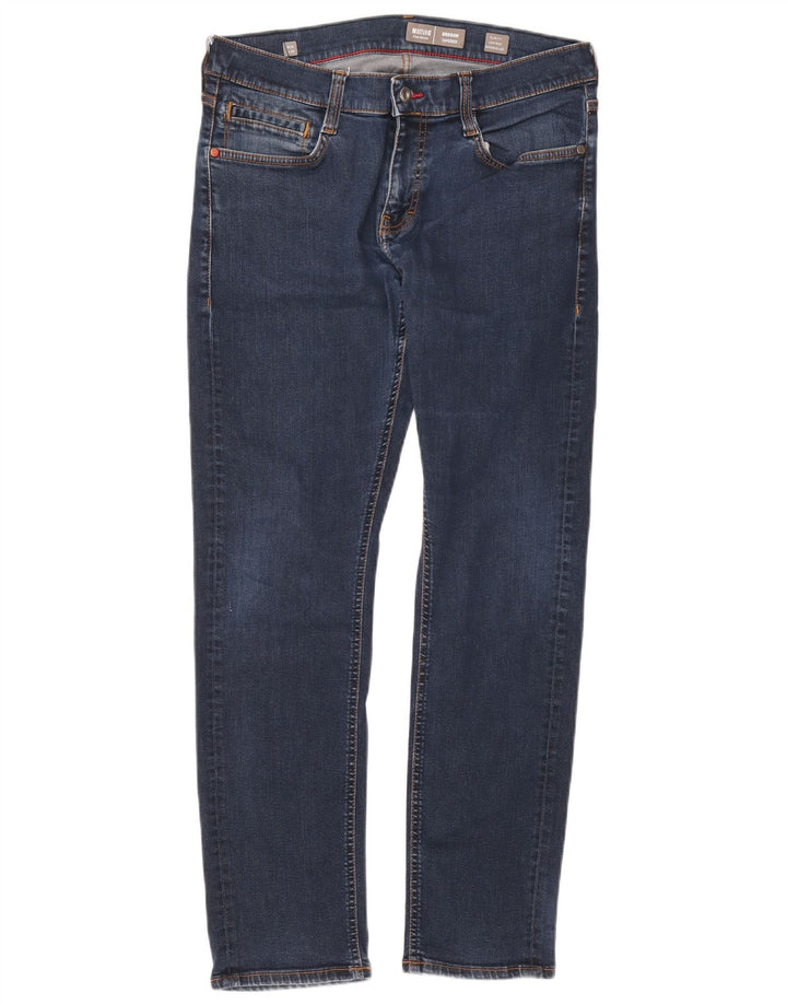 Jeans Mustang da uomo Oregon Bootcut slim fit affusolati W33 L32 Blu Navy