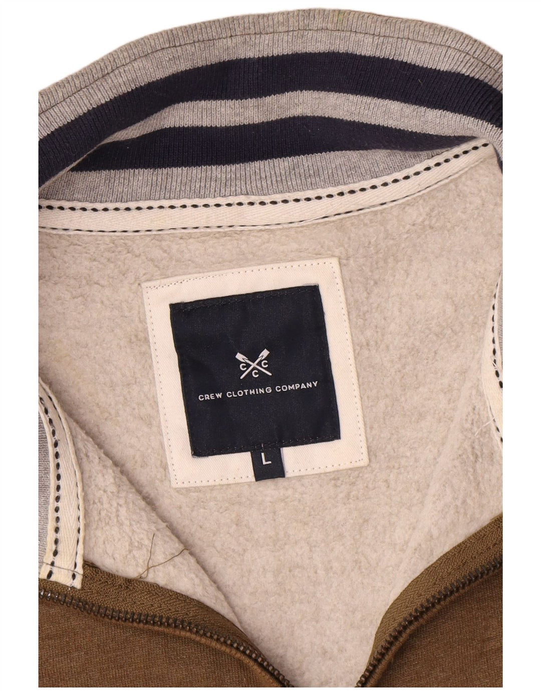 Crew Clothing Tuta da uomo Giacca grande in cotone marrone
