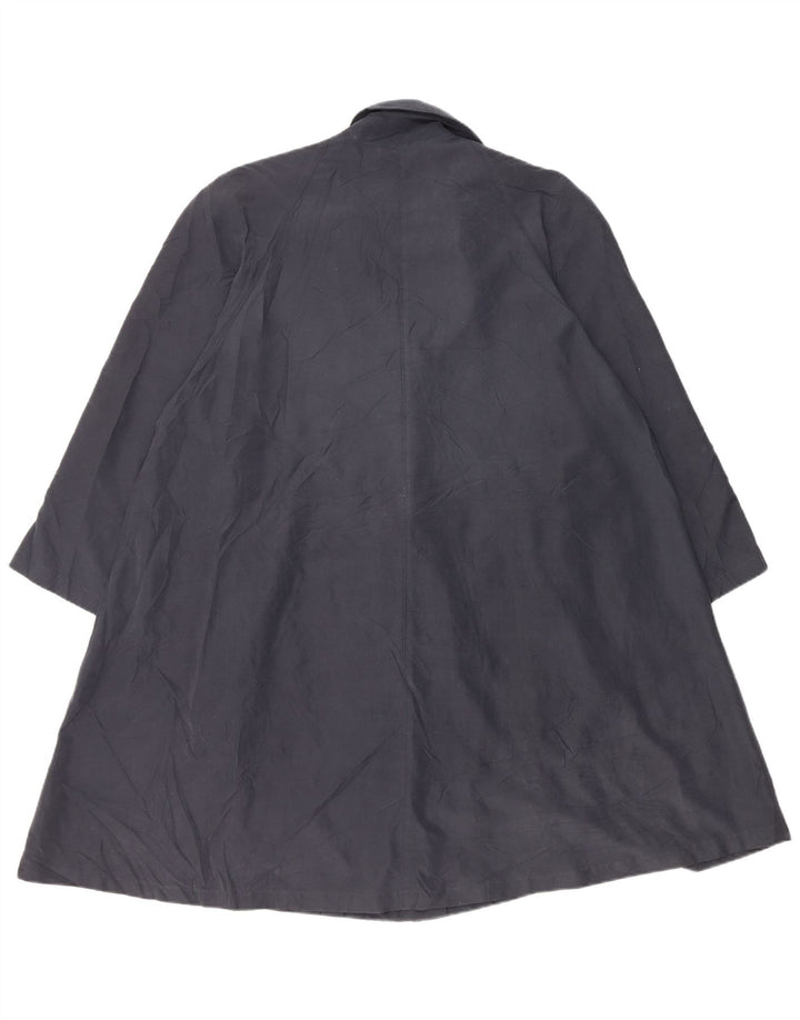 Trench oversize da donna Luisa Spagnoli UK 10 piccolo poliestere blu navy