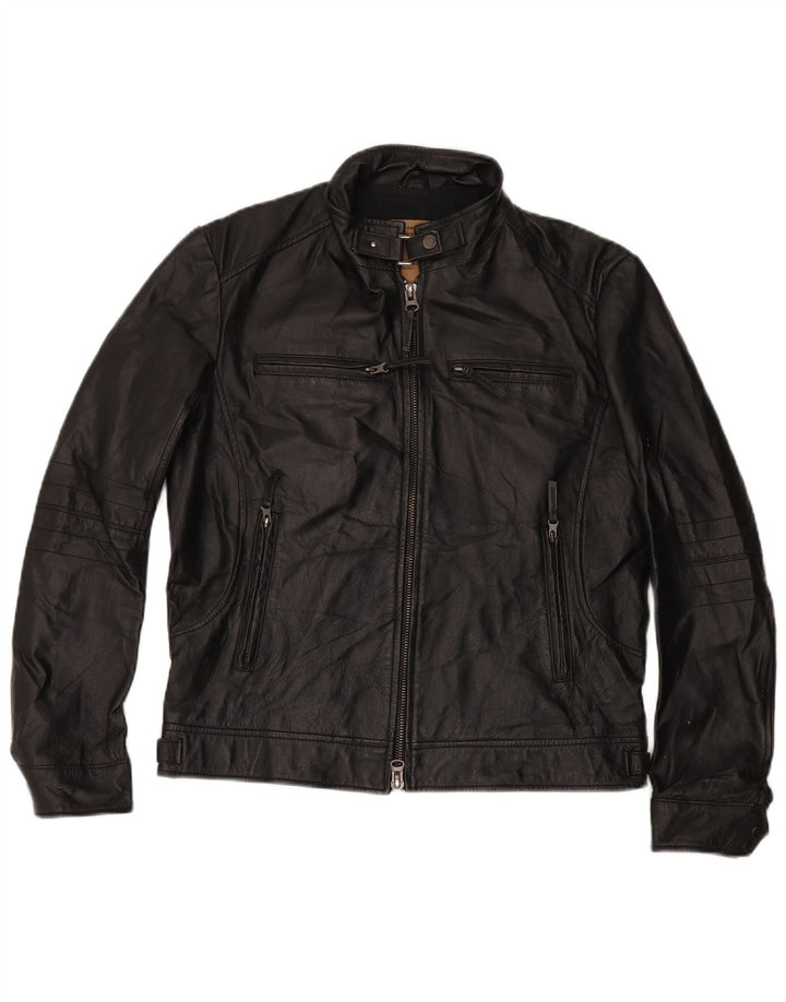 Giacca Pelle Uomo Conbipel IT 50 Large Pelle Nera