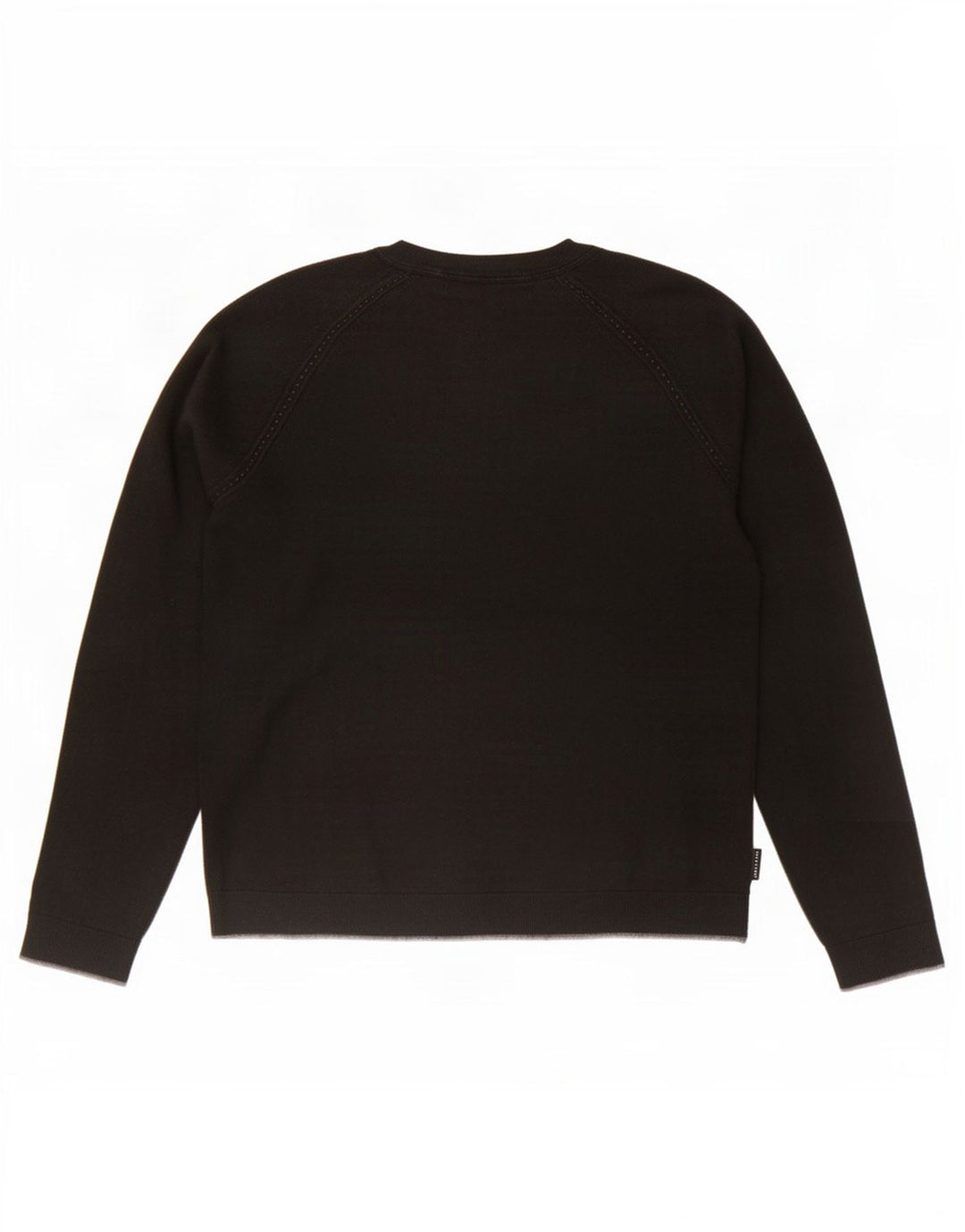 Maglione maglione girocollo da donna Ted Baker UK 14 cotone nero medio