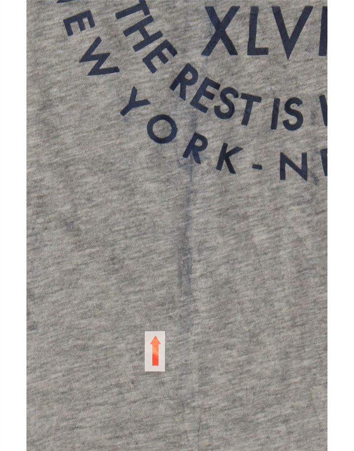 NIKE Womens Slim Fit Graphic T-Shirt Top Large  Grey Polyester Vintage Nike and Second-Hand Nike from Messina Hembry 