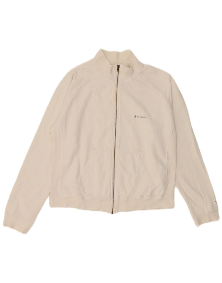 Giacca da tuta da donna Champion UK 14 cotone bianco medio