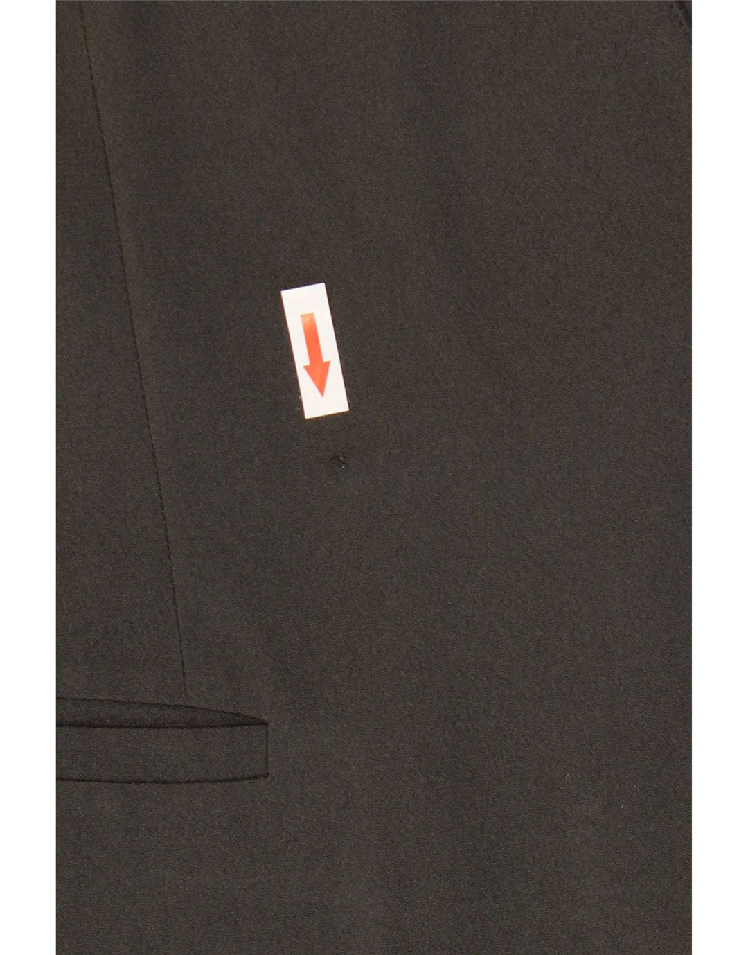 Giacca blazer vintage da donna a 1 bottone UK 14 acetato nero medio