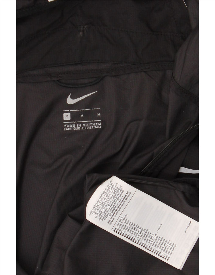 Giacca da ginnastica con cappuccio da donna Nike UK 14 nylon nero medio