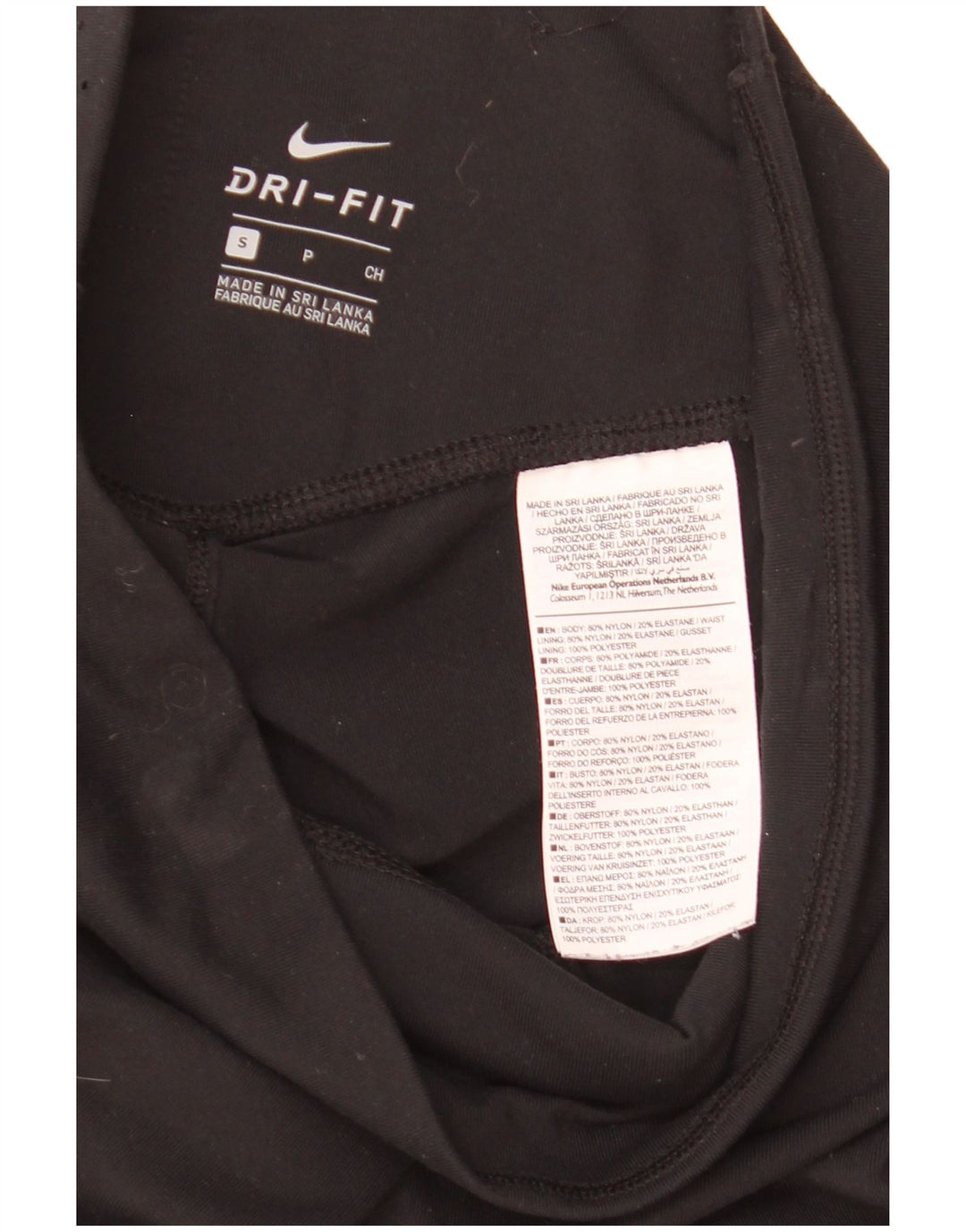 Leggings Nike Dri Fit da donna UK 8 piccoli in nylon nero