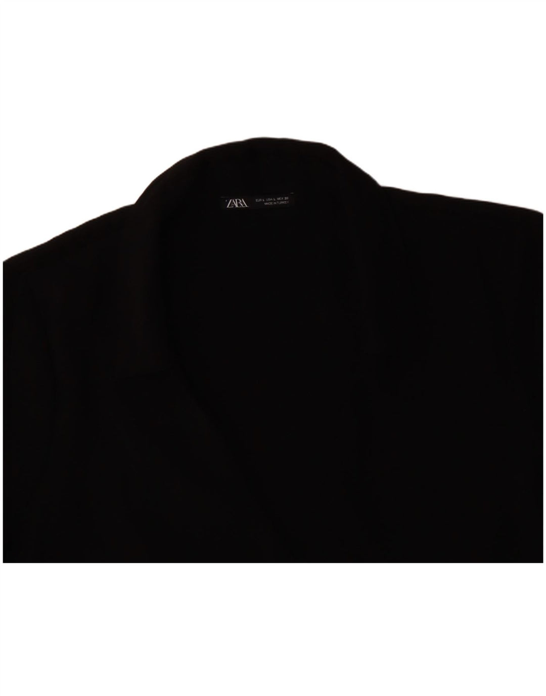 ZARA Womens Shift Dress UK 16 Large Black Polyester