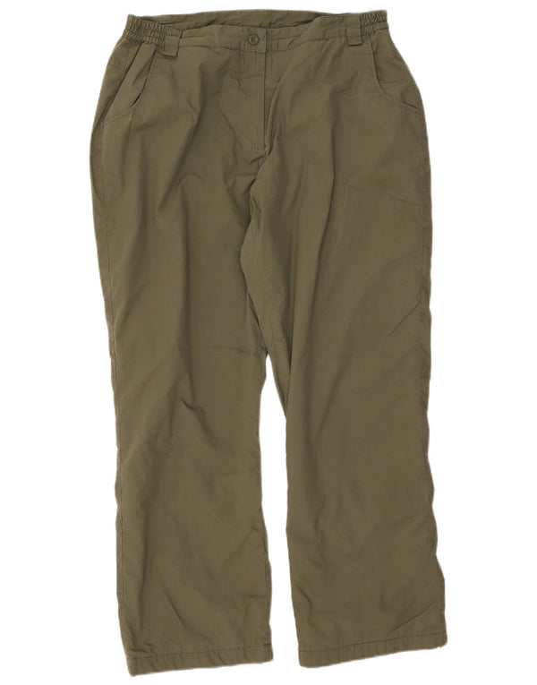 Pantaloni da trekking da donna Mountain Warehouse UK 14 Large W32 L28 Cachi