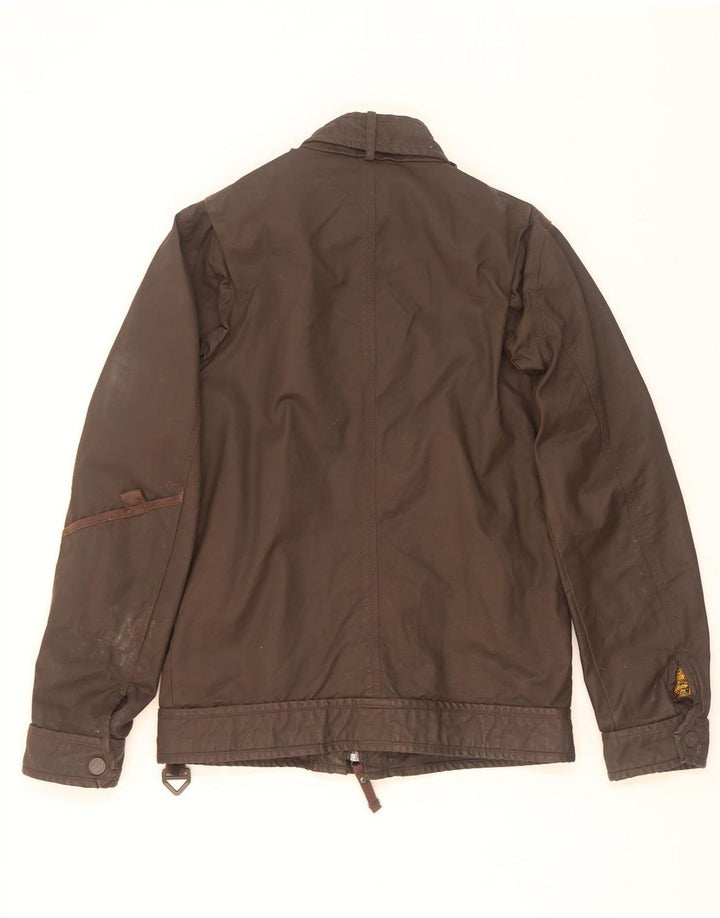Giacca da uomo bomber in cotone cerato Superdry UK 40 grande kaki