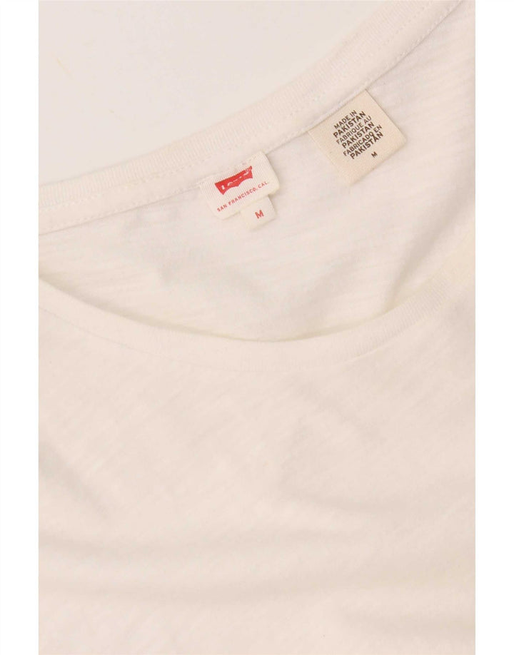 T-shirt da donna Levi's Top UK 14 Medium White Flecked