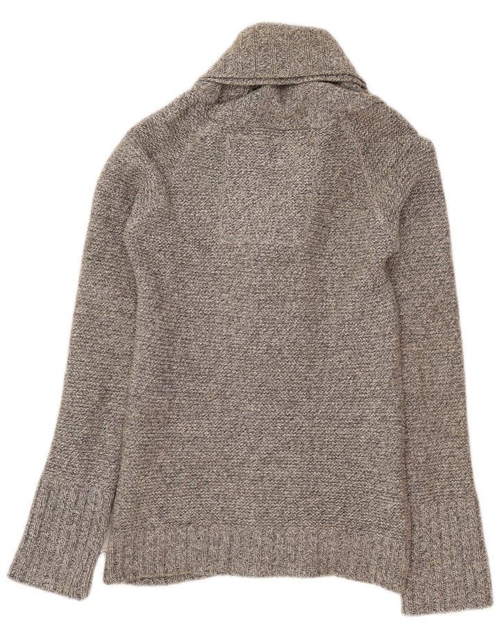 Maglione cardigan da uomo Superdry in cotone grigio medio